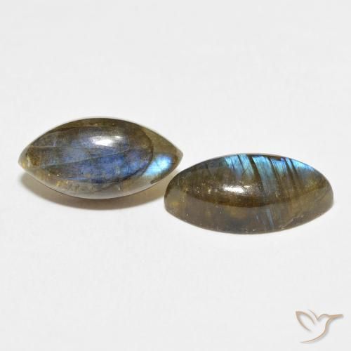 9.99 ct natürliche Mehrfarbig Labradorit-Edelsteine, Marquise, Lichtdurchlässig