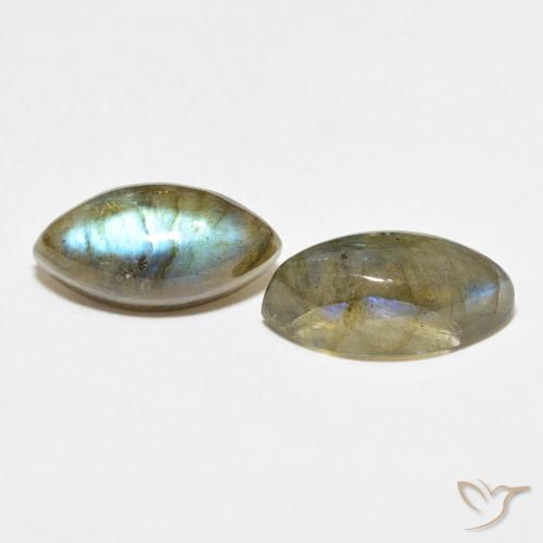 10.96 ct natürliche Mehrfarbig Labradorit-Edelsteine, Marquise, Lichtdurchlässig