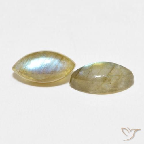 4.51 ct natürliche Mehrfarbig Labradorit-Edelsteine, Marquise, Lichtdurchlässig