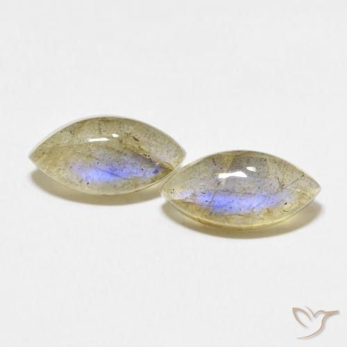 4.96ctw Natürlicher Mehrfarbig Labradorit, Marquise, Lichtdurchlässig