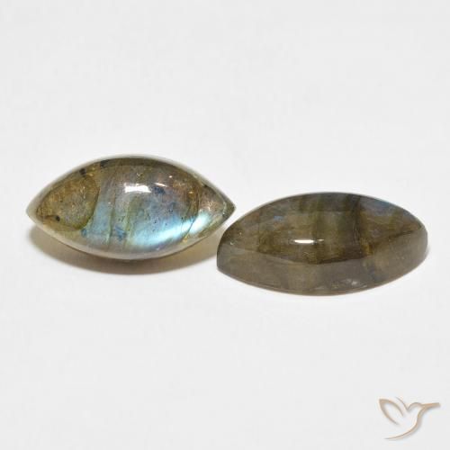 10.37 ct natürliche Mehrfarbig Labradorit-Edelsteine, Marquise, Lichtdurchlässig
