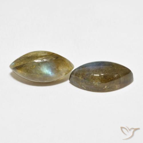10.36 ct natürliche Mehrfarbig Labradorit-Edelsteine, Marquise, Lichtdurchlässig