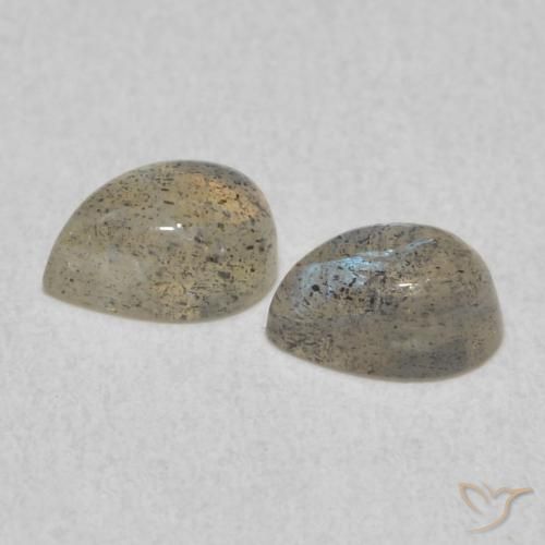 1.07 ct natürliche Mehrfarbig Labradorit-Edelsteine, Birnenform, Lichtdurchlässig