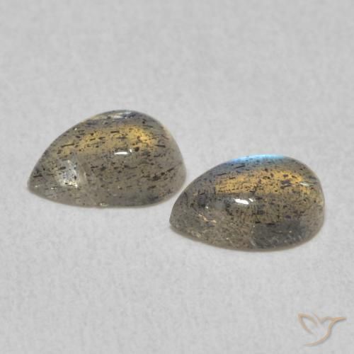 0.92 ct natürliche Mehrfarbig Labradorit-Edelsteine, Birnenform, Lichtdurchlässig