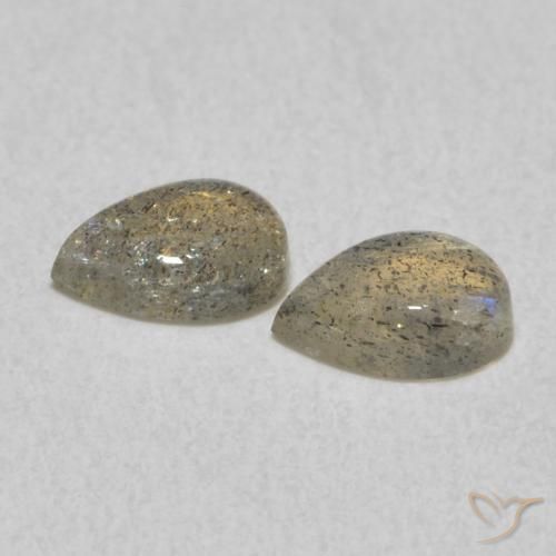 0.83 ct natürliche Mehrfarbig Labradorit-Edelsteine, Birnenform, Lichtdurchlässig