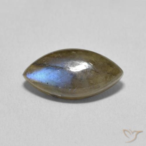3.31ct Natürlicher Mehrfarbig Labradorit, Marquise, Lichtdurchlässig