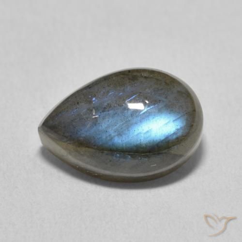 4.21ct Natürlicher Mehrfarbig Labradorit, Birnenform, Lichtdurchlässig