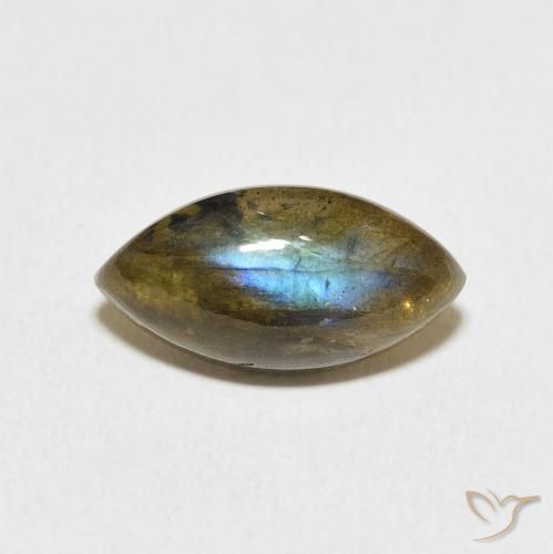 5.18ct Natürlicher Mehrfarbig Labradorit, Marquise, Lichtdurchlässig