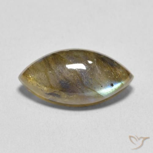 5.41ct Natürlicher Mehrfarbig Labradorit, Marquise, Lichtdurchlässig