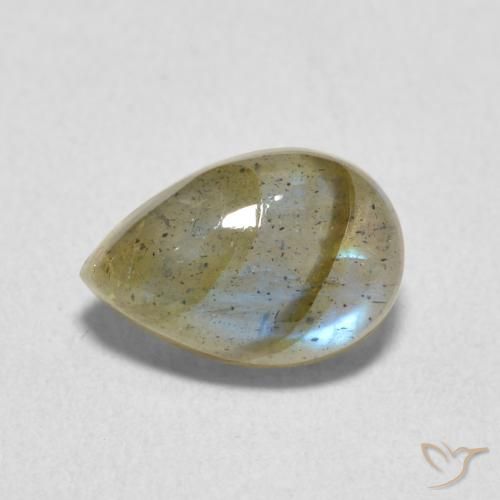 2.33ct Natürlicher Mehrfarbig Labradorit, Birnenform, Lichtdurchlässig