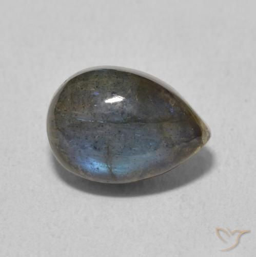 2.68ct Natürlicher Mehrfarbig Labradorit, Birnenform, Lichtdurchlässig
