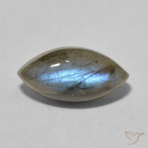 5.37ct Natürlicher Mehrfarbig Labradorit, Marquise, Lichtdurchlässig