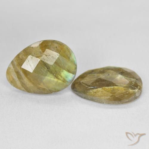 11.14 ct natürliche Mehrfarbig Labradorit-Edelsteine, Birnenform, Lichtdurchlässig