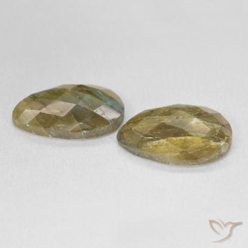 11.14 ct natürliche Mehrfarbig Labradorit-Edelsteine, Birnenform, Lichtdurchlässig