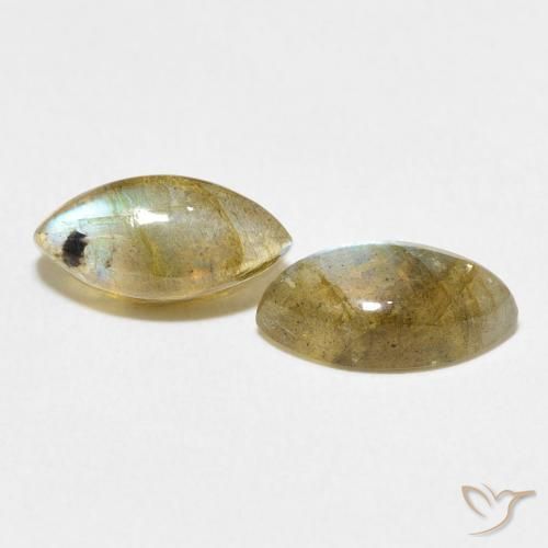 2.91 ct natürliche Mehrfarbig Labradorit-Edelsteine, Marquise, Lichtdurchlässig