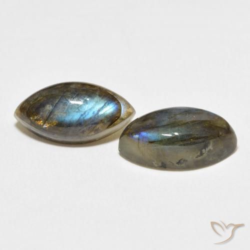 7.98 ct natürliche Mehrfarbig Labradorit-Edelsteine, Marquise, Lichtdurchlässig