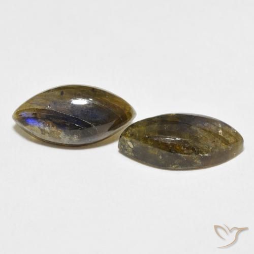 6.50 ct natürliche Mehrfarbig Labradorit-Edelsteine, Marquise, Lichtdurchlässig