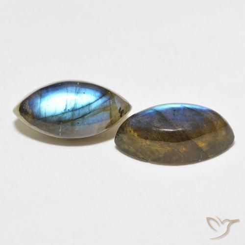 7.51 ct natürliche Mehrfarbig Labradorit-Edelsteine, Marquise, Lichtdurchlässig