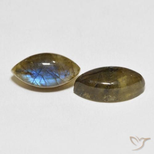 11.07 ct natürliche Mehrfarbig Labradorit-Edelsteine, Marquise, Lichtdurchlässig