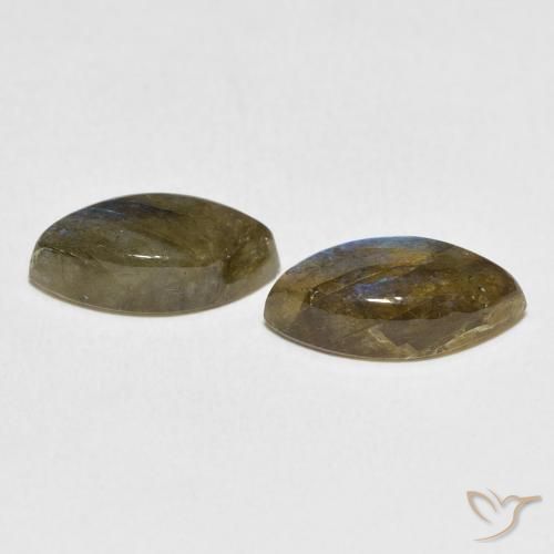 6.55 ct natürliche Mehrfarbig Labradorit-Edelsteine, Marquise, Lichtdurchlässig