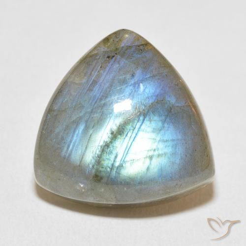 19.83ct Natürlicher Mehrfarbig Labradorit, Trillion, Lichtdurchlässig