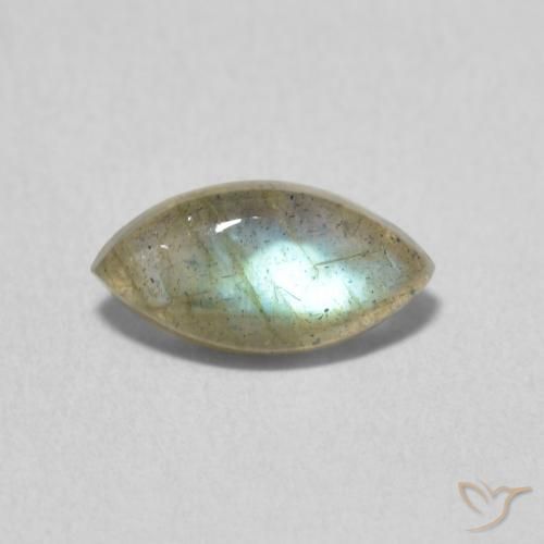 1.18ct Natürlicher Mehrfarbig Labradorit, Marquise, Lichtdurchlässig