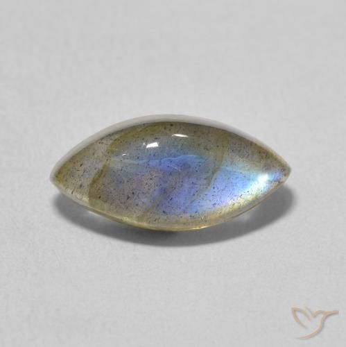 3.27ct Natürlicher Mehrfarbig Labradorit, Marquise, Lichtdurchlässig