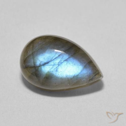 4.00ct Natürlicher Mehrfarbig Labradorit, Birnenform, Lichtdurchlässig
