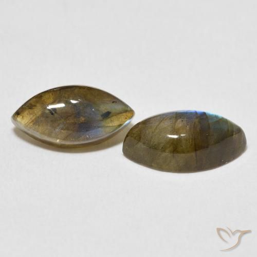 4.77 ct natürliche Mehrfarbig Labradorit-Edelsteine, Marquise, Lichtdurchlässig