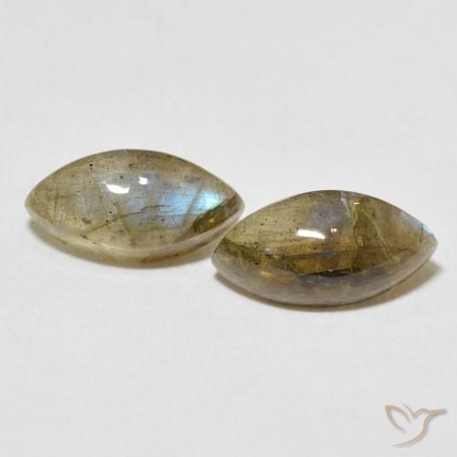 4.96ctw Natürlicher Mehrfarbig Labradorit, Marquise, Lichtdurchlässig