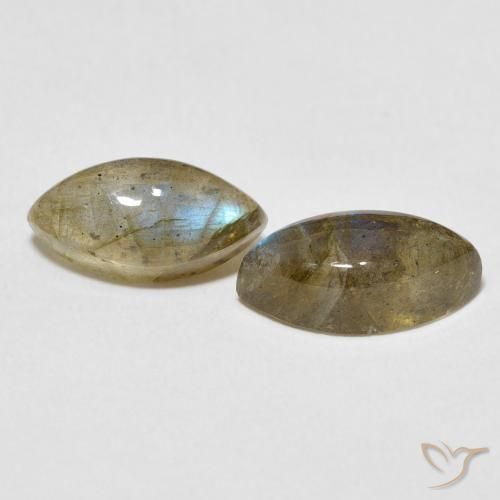 4.96 ct natürliche Mehrfarbig Labradorit-Edelsteine, Marquise, Lichtdurchlässig