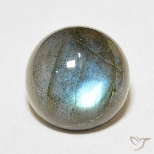 13.45ct Natürlicher Mehrfarbig Labradorit, Runden, Lichtdurchlässig