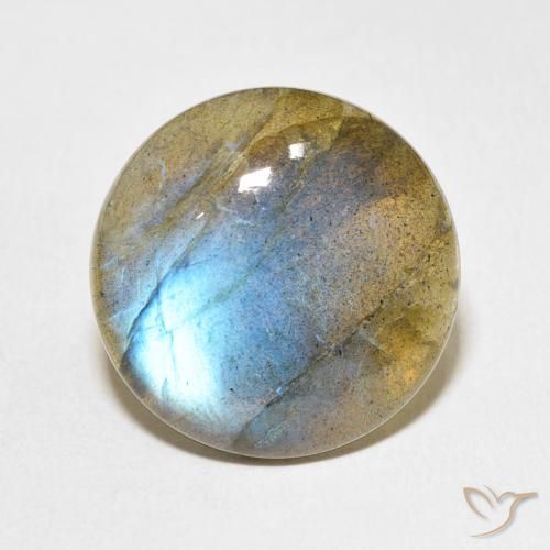 15.68ct Natürlicher Mehrfarbig Labradorit, Runden, Lichtdurchlässig
