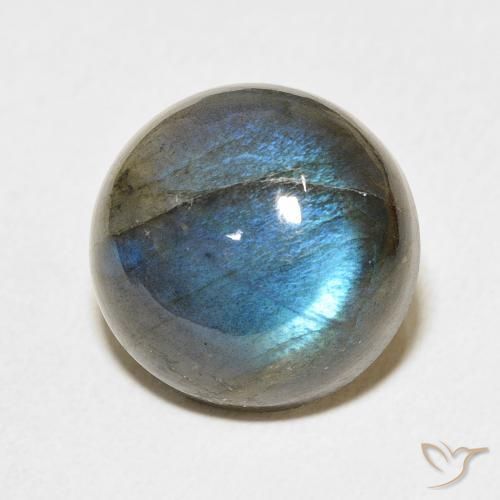 13.14ct Natürlicher Mehrfarbig Labradorit, Runden, Lichtdurchlässig