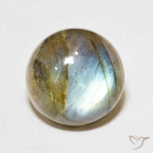 11.82ct Natürlicher Mehrfarbig Labradorit, Runden, Lichtdurchlässig