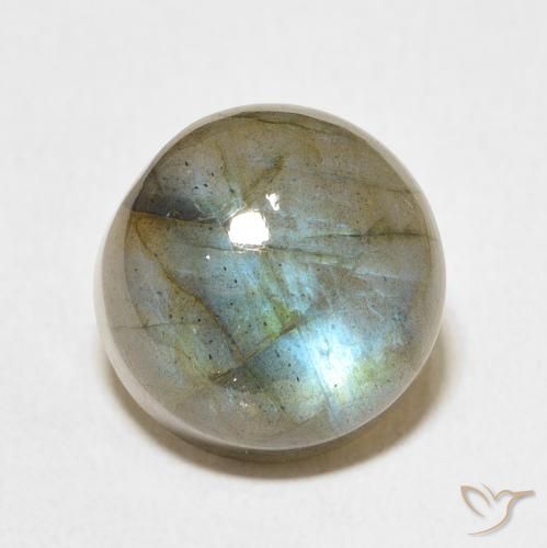 13.22ct Natürlicher Mehrfarbig Labradorit, Runden, Lichtdurchlässig