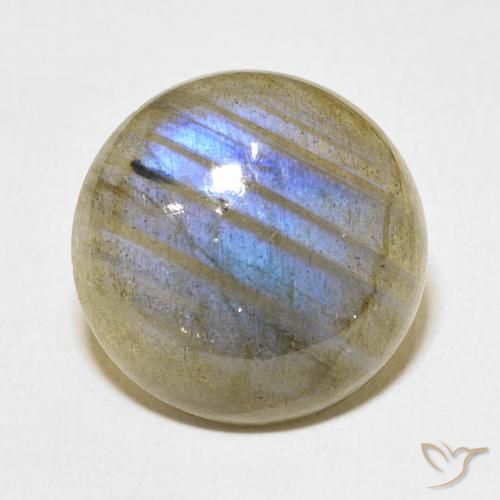 19.23ct Natürlicher Mehrfarbig Labradorit, Runden, Lichtdurchlässig