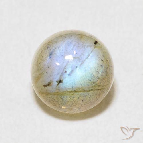 1.92ct Natürlicher Mehrfarbig Labradorit, Runden, Lichtdurchlässig