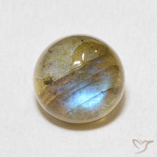 2.54ct Natürlicher Mehrfarbig Labradorit, Runden, Lichtdurchlässig