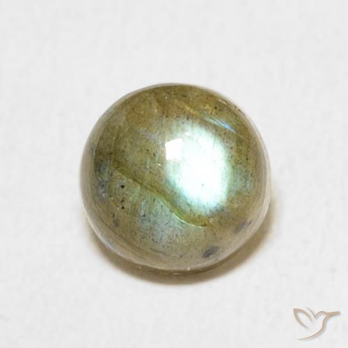 1.86ct Natürlicher Mehrfarbig Labradorit, Runden, Lichtdurchlässig
