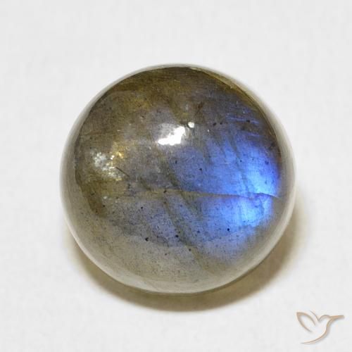 8.22ct Natürlicher Mehrfarbig Labradorit, Runden, Lichtdurchlässig