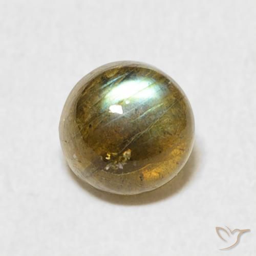 1.10ct Natürlicher Mehrfarbig Labradorit, Runden, Lichtdurchlässig