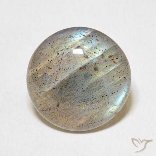 6.92ct Natürlicher Mehrfarbig Labradorit, Runden, Lichtdurchlässig