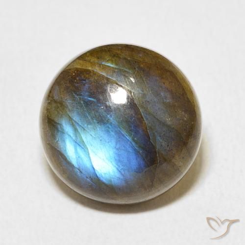 8.51ct Natürlicher Mehrfarbig Labradorit, Runden, Lichtdurchlässig