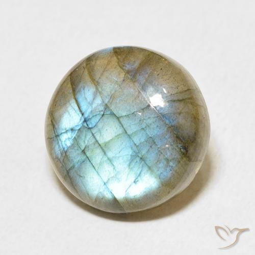 7.25ct Natürlicher Mehrfarbig Labradorit, Runden, Lichtdurchlässig