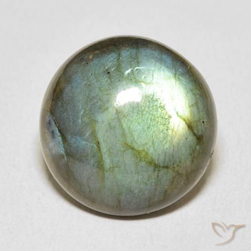 12.54ct Natürlicher Mehrfarbig Labradorit, Runden, Lichtdurchlässig