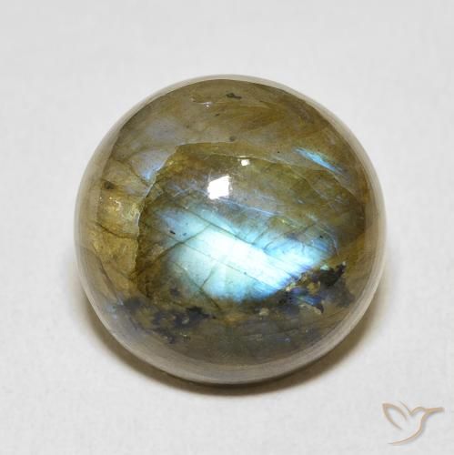15.88ct Natürlicher Mehrfarbig Labradorit, Runden, Lichtdurchlässig