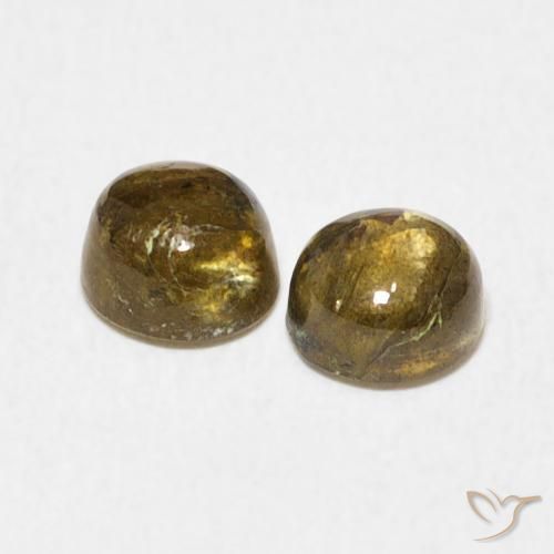 1.37 ct natürliche Mehrfarbig Labradorit-Edelsteine, Runden, Lichtdurchlässig