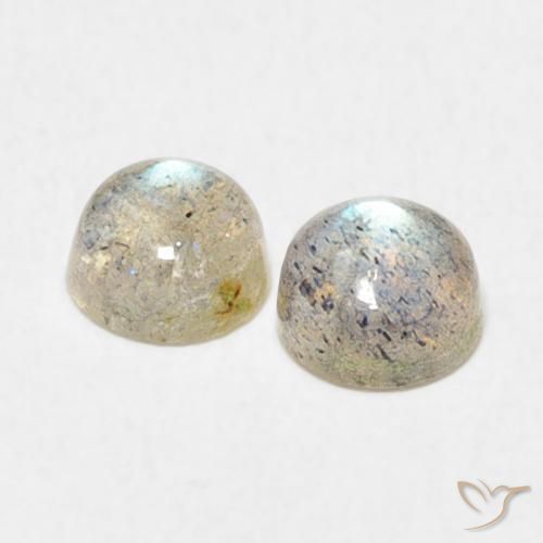 1.34 ct natürliche Mehrfarbig Labradorit-Edelsteine, Runden, Lichtdurchlässig