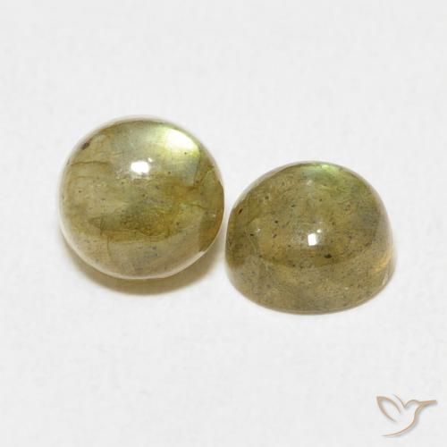 2.24 ct natürliche Mehrfarbig Labradorit-Edelsteine, Runden, Lichtdurchlässig